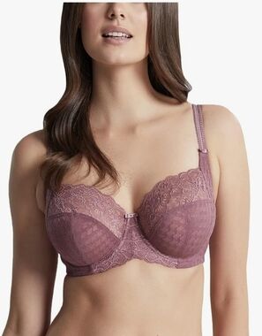 Panache Women's Envy Underwire Balcony Stretch Lace Bra | Full Coverage, Support